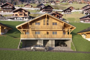 DUPLEX SUR PLAN DANS CHALET NEUF à 10 MIN DE MONTHEY