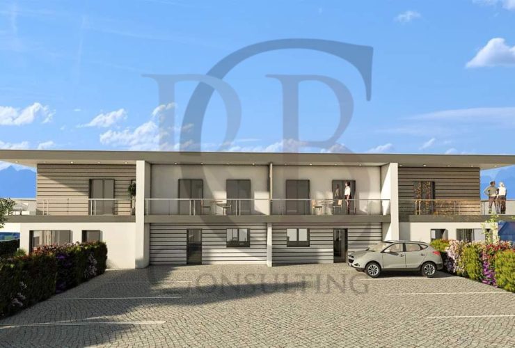 Parcelle constructible pour 4 villas Contigües avec Permis en Force